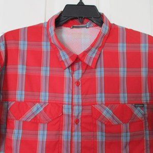Columbia Omni-Shade Mens S/S Red Plaid Active Shirt NWOT - Size XL